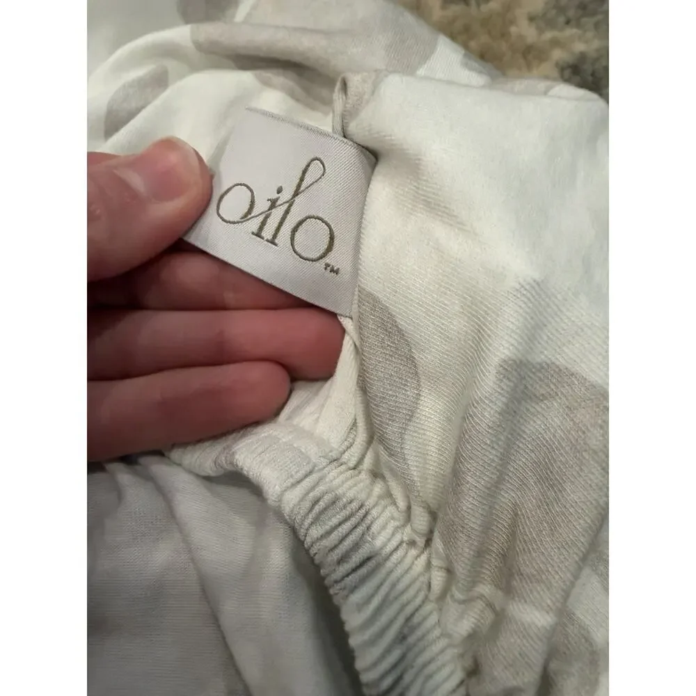 Oilo Leaf Print Crib Sheet & Changing Pad Cover NEW